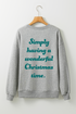 Holiday Tree Graphic Soft Fleece Crew Neck Sweatshirt