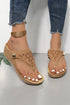 Hollow Cutout Platform Wedge Thong Style Slippers