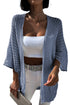 Hollow-out Knit Kimono Lightweight Cardigan