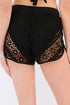 Hollow Out Lace Overlay Swim Short Bottom