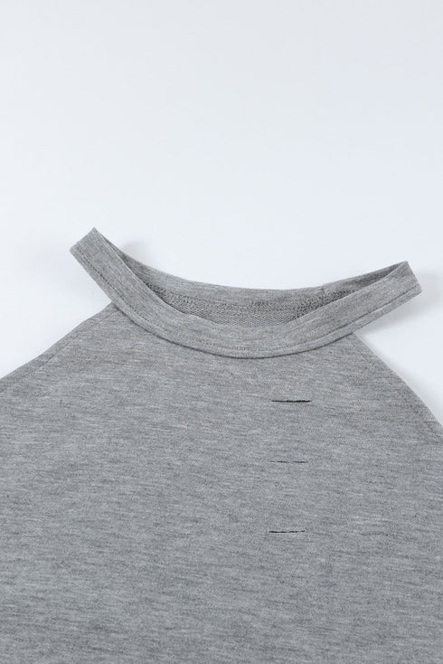 Hollow Out Off-The-Shoulder Long Sleeve T-Shirt