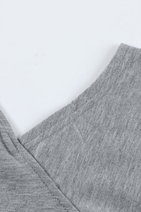 Hollow Out Off-The-Shoulder Long Sleeve T-Shirt