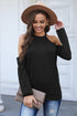 Hollow Out Off-The-Shoulder Long Sleeve T-Shirt