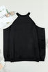 Hollow Out Off-The-Shoulder Long Sleeve T-Shirt