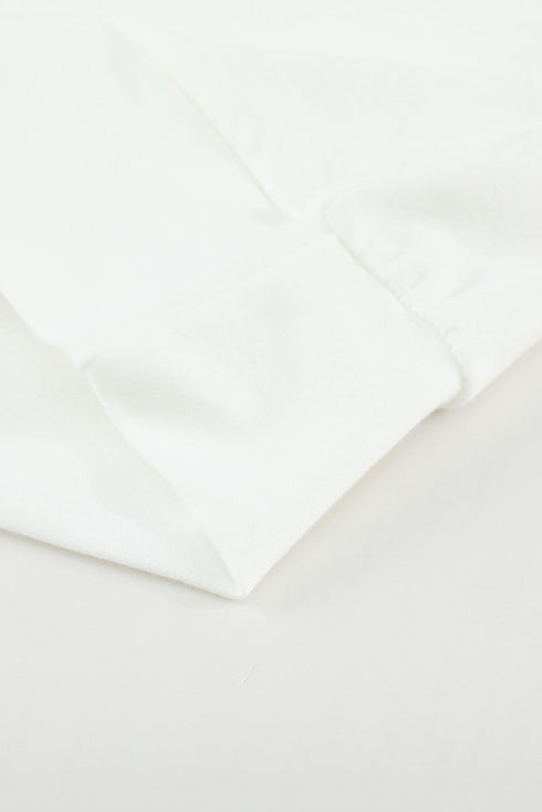 Hollow Out Off-The-Shoulder Long Sleeve T-Shirt