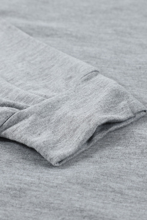 Hollow Out Off-The-Shoulder Long Sleeve T-Shirt