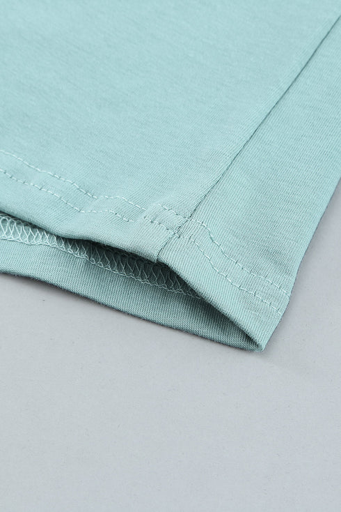 Hollow Out Ruffle Sleeve T-Shirt