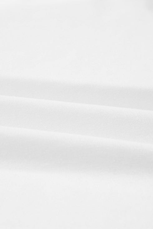 Hollow Out Ruffle Sleeve T-Shirt