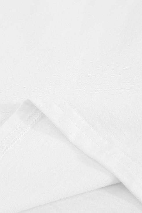 Hollow Out Ruffle Sleeve T-Shirt