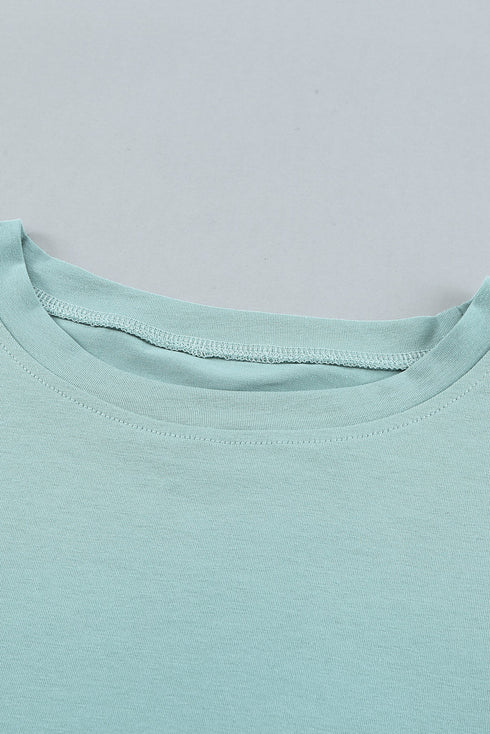 Hollow Out Ruffle Sleeve T-Shirt