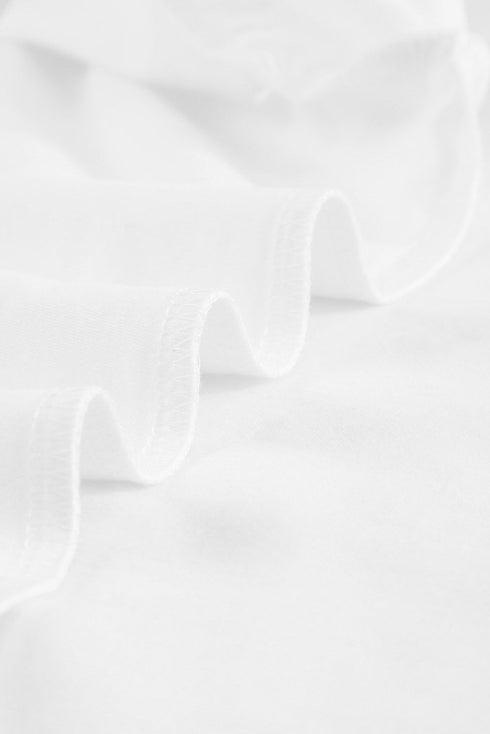 Hollow Out Ruffle Sleeve T-Shirt