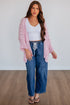 Hollow Pattern Crochet Drop Shoulder Open Front Sweater Cardigan