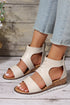 Hollowed Cutout Detail Strappy Flat Gladiator Sandals
