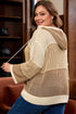 Hollowed Open Knit Pullover Hooded Jumper Sweater