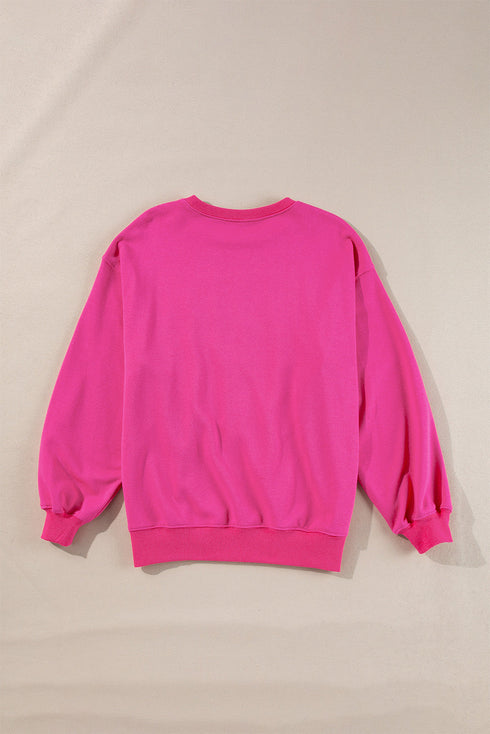 Holly Jolly Babe Graphic Pullover Sweatshirt
