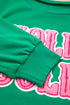 Holly Jolly Chenille Letter Holiday Pullover Sweatshirt