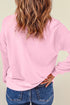 Holly Jolly Graphic Print Crew Neck Pullover Sweatshirt
