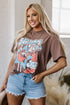 Honky Tonk Honey Graphic Crew Neck Western Tee