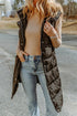 Hooded Long Quilted Vest Coat