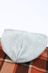 Hooded Plaid Button Front Shacket