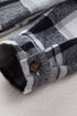 Hooded Plaid Button Front Shacket