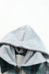Hooded Plaid Button Front Shacket