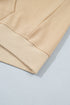 Hooded Zip Up Pattern Free Minimalist Layering Sweatshirt