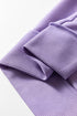 Horizontal Ribbed Drop Shoulder Baggy Textured Pullover Top