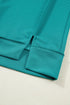 Horizontal Ribbed Drop Shoulder Baggy Textured Pullover Top