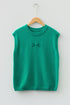 Horse Bit Graphic Short Sleeve Knit Sweater