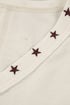 Horseshoe Embroidered Star Trim V Neck Loose Tank Top