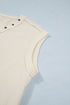 Horseshoe Embroidered Star Trim V Neck Loose Tank Top