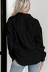 Houndstooth Corduroy Patchwork Flap Pocket Shirt Jacket