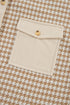 Houndstooth Corduroy Patchwork Flap Pocket Shirt Jacket