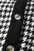 Houndstooth Corduroy Patchwork Flap Pocket Shirt Jacket