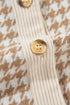 Houndstooth Corduroy Patchwork Flap Pocket Shirt Jacket