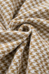 Houndstooth Patterned Textured Patchwork Loose Shacket Jackets