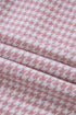 Houndstooth Patterned Textured Patchwork Loose Shacket Jackets