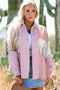 Houndstooth Patterned Textured Patchwork Loose Shacket Jackets