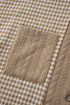 Houndstooth Patterned Textured Patchwork Loose Shacket Jackets