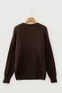 Howdy Script Graphic Crew Neck Pullover Sweater