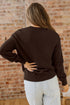 Howdy Script Graphic Crew Neck Pullover Sweater
