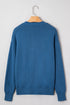 Howdy Script Graphic Crew Neck Pullover Sweater