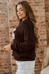 Howdy Script Graphic Crew Neck Pullover Sweater