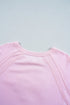Hugs And Kisses Textured Graphic Raglan Pullover Sweatshirt