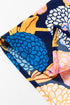 Hydrangea Floral Print Bishop Sleeve V Neck Shift Dress