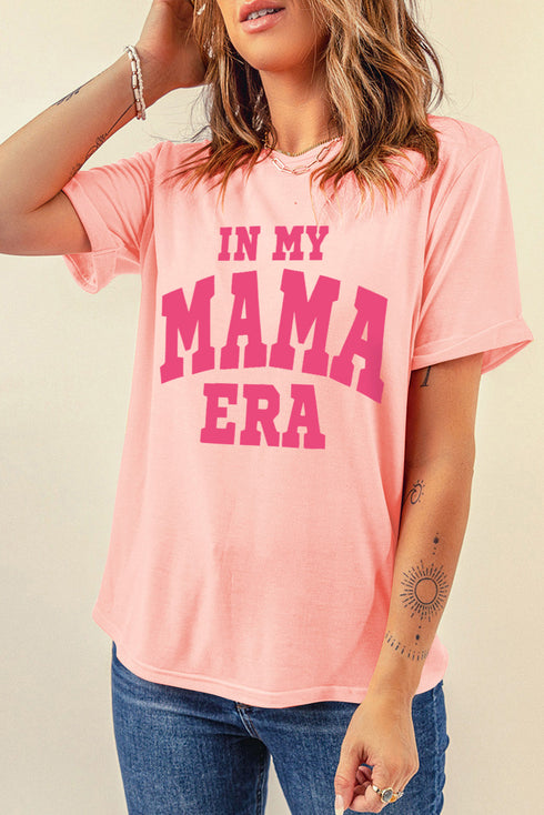 In My Mama Era Graphic Crew Neck Tee