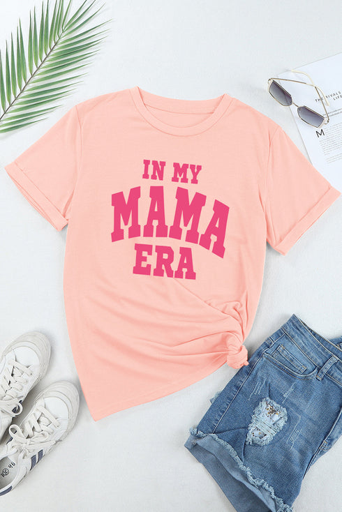 In My Mama Era Graphic Crew Neck Tee