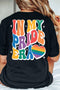 In My Pride Era Retro Rainbow Graphic Back Print Tee