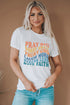 Inspirational Faith Message Graphic Print Short Sleeve Shirt